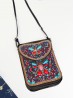 Hand-made Beaded Faux Leather Mini Purse